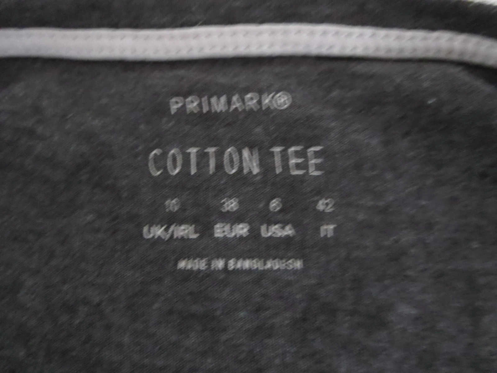 T-shirt gris 100% Coton – Taille 38 – photo 2